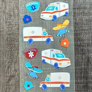 💞 New Paramedic & Ambulance Scrapbook Stickers